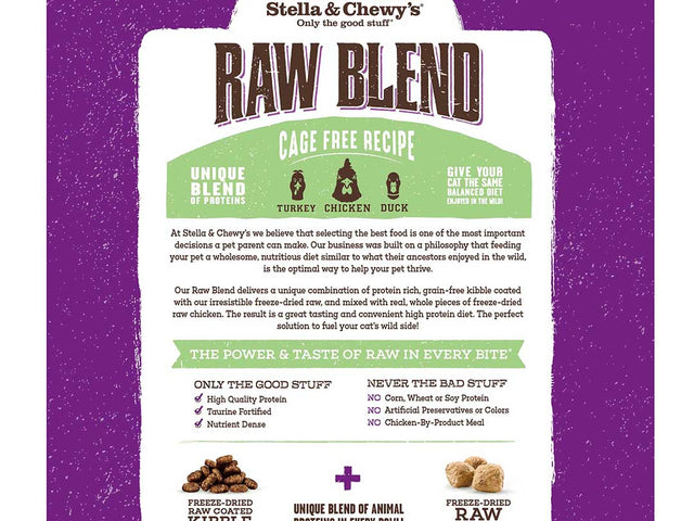 Stella and chewy on sale raw blend for cats